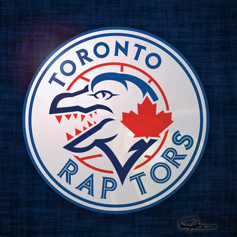 Toronto Raptors Hybrid Logo Inspired By Toronto Blue Jays Logo Sports Wethenorth