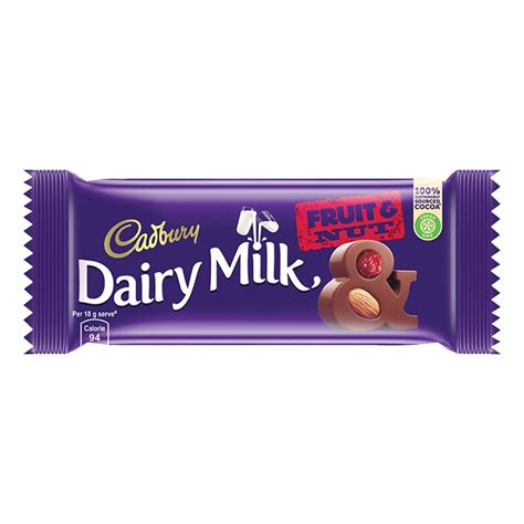 Amazon Com Cadbury Dairy Milk Chocolate Bar Fruit And Nut G