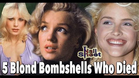 5 Blond Bombshells Who Died Too Young Youtube