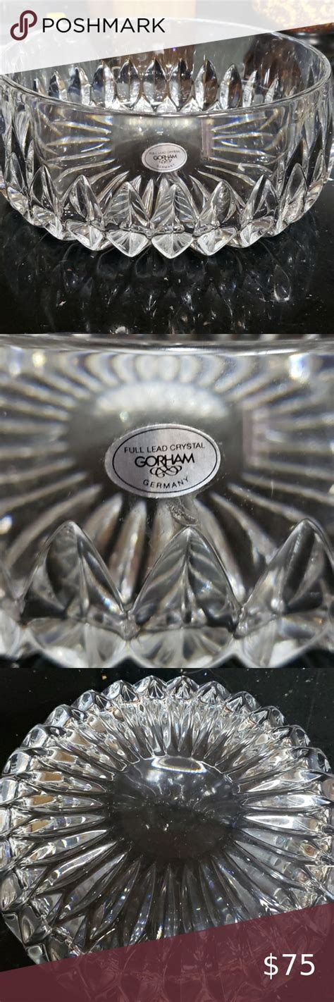 8 Gorham Full Lead Crystal Bowl Crystal Bowls Music Box Vintage
