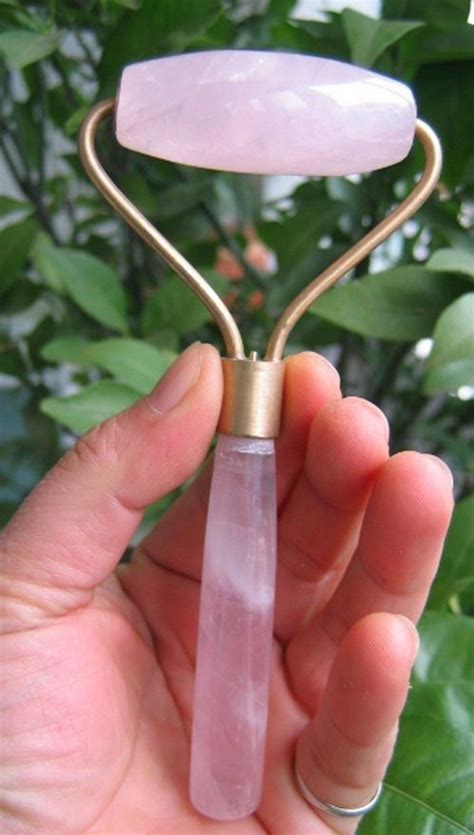 Xiuli 00483 100 Natural Rose Quartz Crystal Massage Wand Powerful Healing In Crystal Crafts From