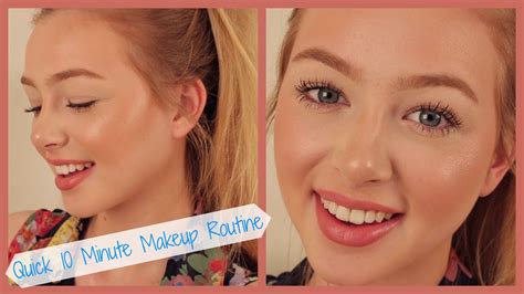 My 10 Minute Makeup Routine Flawless Face Without Foundation Youtube