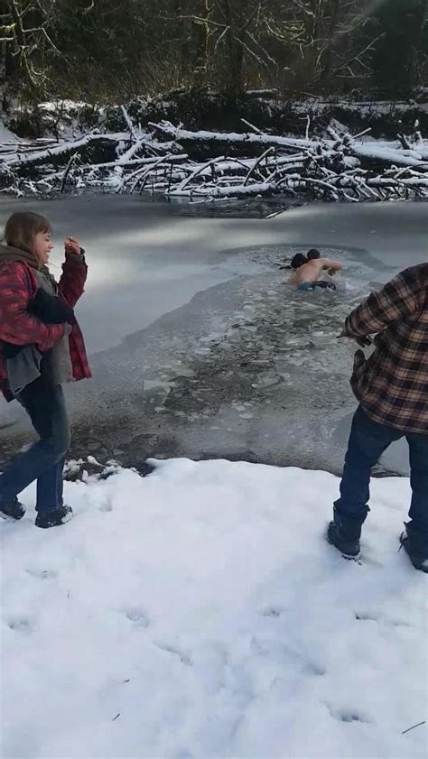Guy Jumps Into Frozen Lake And Saves Dog Jukin Licensing