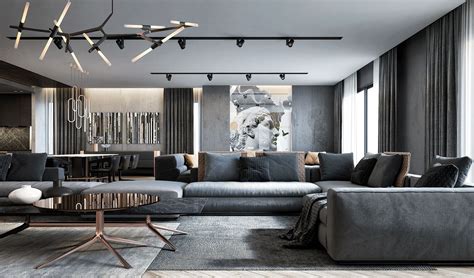 Luxury Apartment On Behance Luxury Living Room Luxury Apartments