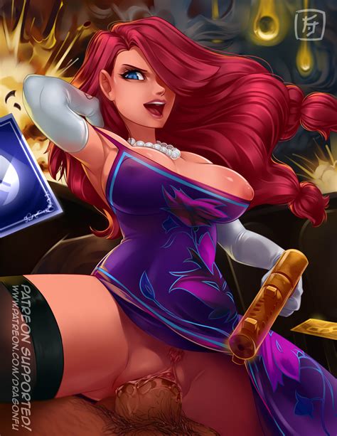 Dragonfu Miss Fortune League Of Legends League Of Legends 1girl Aiming Aiming At Viewer