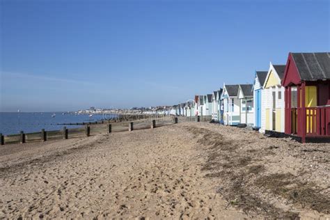 Essex Coast From Thorpe Bay To Southend On Sea Essex England Stock