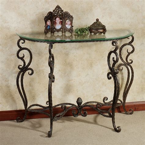 Anacapri Console Table Bronze With Images Wrought Iron Console