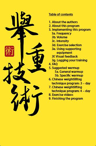 Chinese Weightlifting Training Program Ma Strength