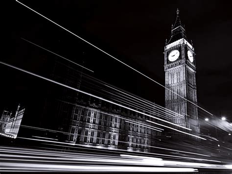 Download animated wallpaper, share & use by youself. Black White Clock Tower Landscape Wallpapers HD / Desktop ...