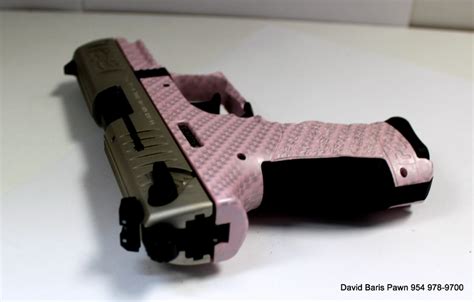 Walther Arms Inc P22 Pink Carbon Fiber W Nickel Slide 22 Lr For Sale