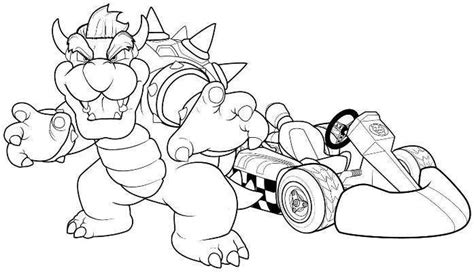 Free super mario coloring page. Mario Kart Coloring Pages - Best Coloring Pages For Kids