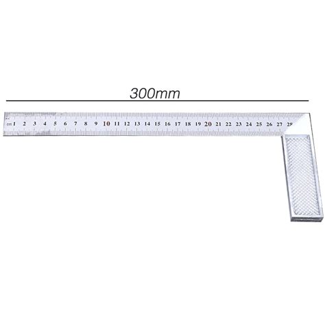 300mm Stainless Steel Square Ruler Right Angle Metric Engineers