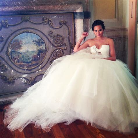 She made her professional modeling debut in the annual sports illustrated. Chrissy Teigen shows off her Vera Wang wedding dress | HELLO!