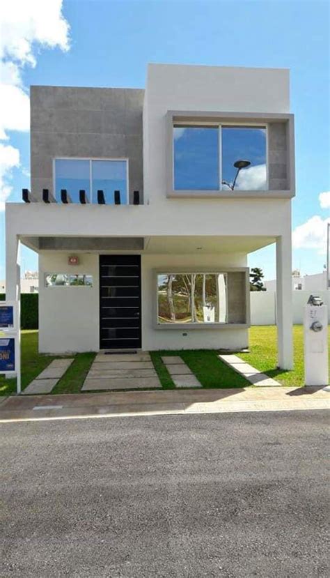 La casa larga para planos de casas de infonavit no es una de las más comunes pues estas casas suelen establecerse en espacios cuadrados más pequeños, pero dependiendo de tu historial puedes acceder a una casa de este tipo. Pin de Miriam vieira en Fachadas Casas 2 pisos | Fachada ...