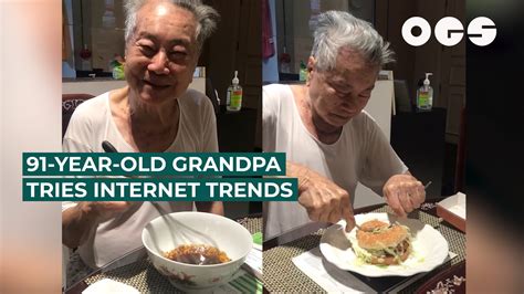 meet the viral 91 year old grandpa trying out internet trends our grandfather story