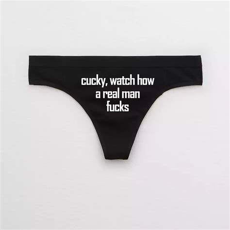 Cucky Thong / Cuck Husband Cuckold Panties – Celestial Red Shop