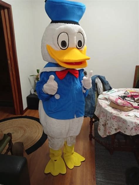 Donald Duck Donnyder Funny Mascot Costume Adult Cartoon Character