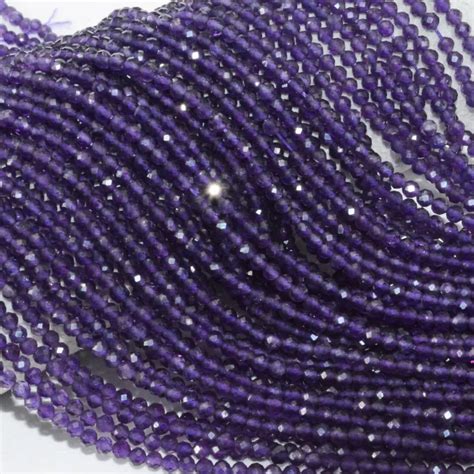 Natural Faceted Amethyst Beads Aaa Quality 253842mm Size Etsy