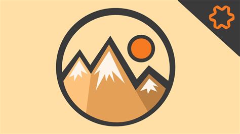 Logo Design Illustrator Adobe Illustrator Tutorial Simple Mountain