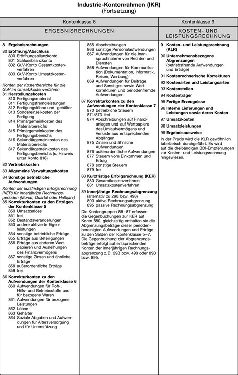 Möglicherweise folgst du einem der standardkontenrahmen und entwickelst daraus mit. Industrie-Kontenrahmen (IKR) • Definition | Gabler ...