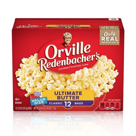 Orville Redenbachers Ultimate Butter Microwave Popcorn 329 Oz 12 Ct