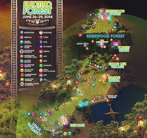 Electric Forest Map Color 2018