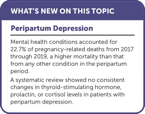 Peripartum Depression Detection And Treatment AAFP