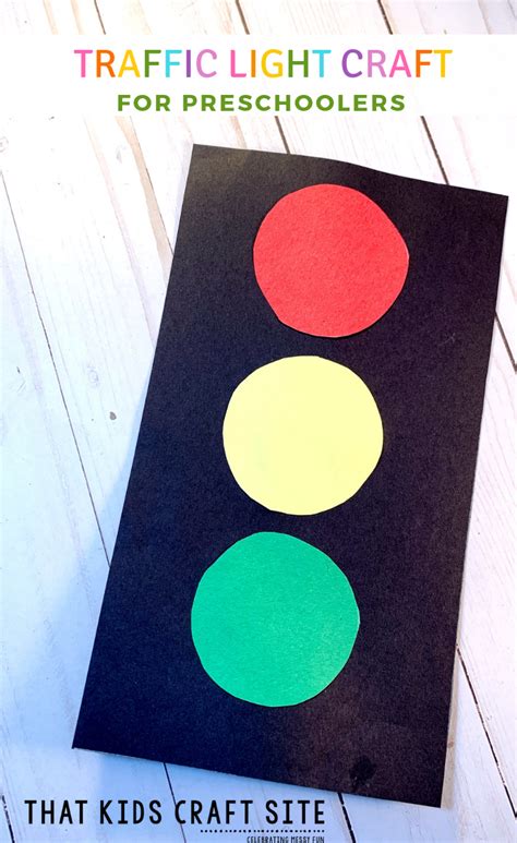 Traffic Light Craft For Preschoolers That Kids Craft Site