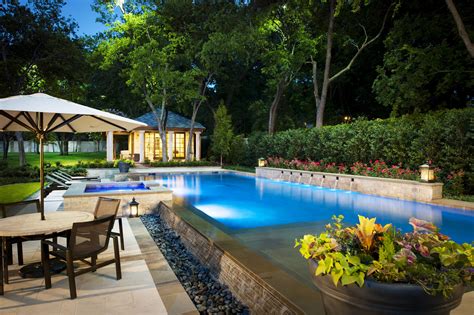 Best With Big Backyard With Pool And Garden Backyard Landscaping Ideas