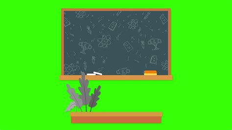Classroom Blackboard Green Screen Animation Classroom Green Screen