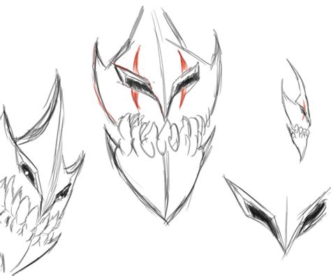 Hollow Mask Custom Sketch By Theflamingcrow On Deviantart