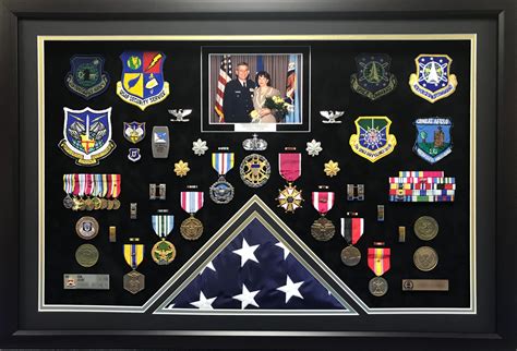 Us Air Force Retirement Open Shadow Box Display W Flag