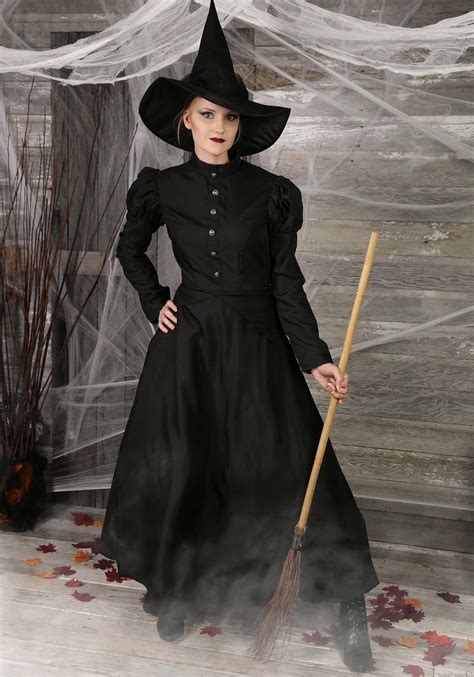 Damenkostüme Ladies Long Wicked Witch Costume Adult Halloween Fancy