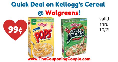 Select Kelloggs Cereal Only 100 Walgreens Kelloggs Cereal