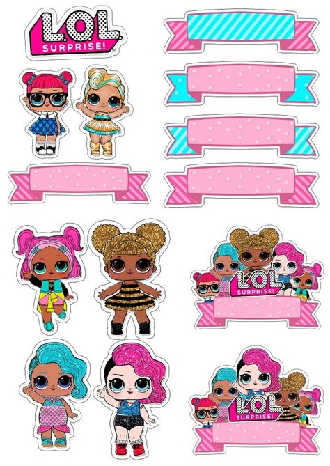 The Lol Dolls Stickers Are On Display