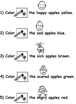 Get emotional with these emotions worksheets. Apple Emotions Worksheet by Novel Notions | Teachers Pay ...