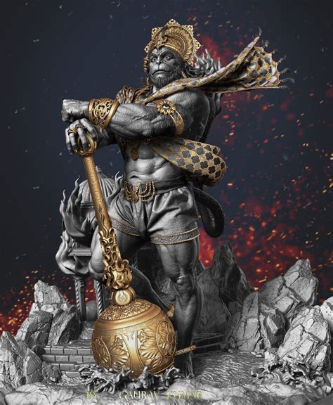 Hanuman latest hd art picture hanuman images lord hanuman. Hanuman Hindu God — polycount