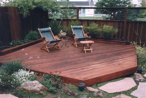 These deck plans (plan) are not considered valid unless approved by your local building inspector or structural engineer. Low Decks For Great Additions | Deck designs backyard ...