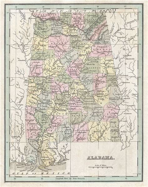 Alabama Geographicus Rare Antique Maps