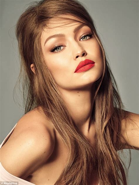 Gigi Hadid Looks Flawless As She Models For Maybelline Daily Mail Online
