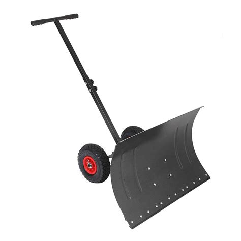 Buy Tuffiom Snow Pusher Shovel For Driveway 29 Wide Metal Snow Plow