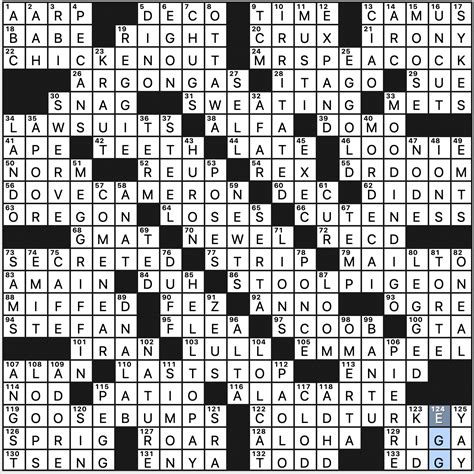 Crossword clues for the word: Sunday, September 20, 2020