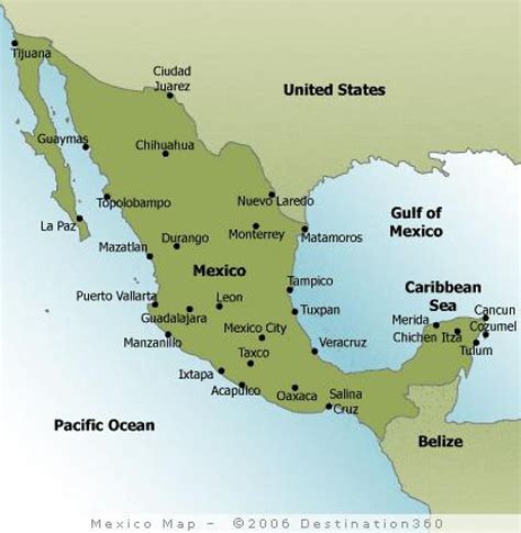 Map Of Mexico Beaches Beaches In Mexico Map Central America Americas