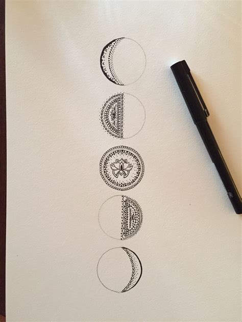 Moon Phase Mandala By Karla Dewhurst Australia Moon Phases Tattoo