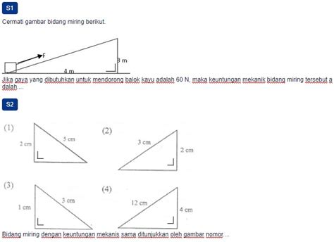 Home » pesawat sederhana » pengertian, keuntungan mekanis dan contoh bidang miring. Contoh Soal Penyelidikan tentang Pesawat Sederhana | ezy blog