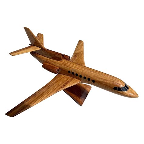 falcon 50 mahogany wood desktop aircraft model handmade products