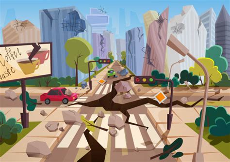 Earthquake Road Illustrations Royalty Free Vector Graphics And Clip Art