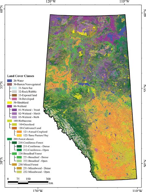 The Initial Version Of The Land Cover Map Of Alberta Circa 2000