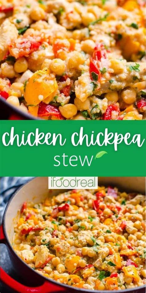 Chicken Chickpea Stew IFoodReal Com