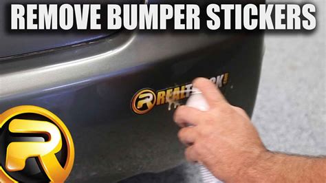 How To Remove Bumper Stickers Youtube